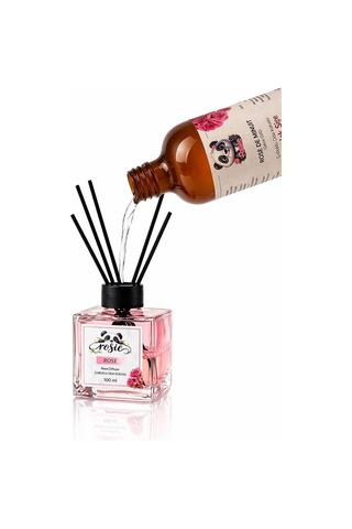 Rosıe Gül Tazeliği Koku Seti, Yedek Şişe 250 Ml + Çubuklu Oda Kokusu 100 Ml Fresh