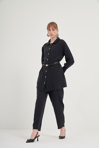 FTZ Women Ftz Pantolonlu Takım Siyah 31035 Siyah