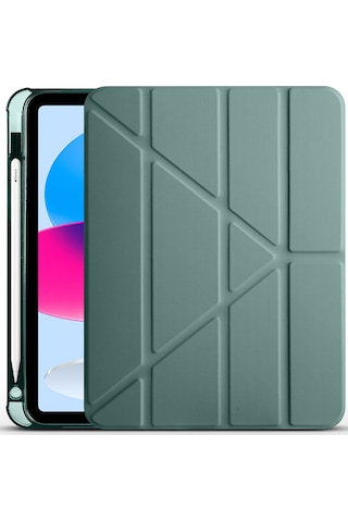 Teleplus Samsung Galaxy Uyumlu Tab S8 Plus X800 Kılıf Trifolding Standlı Kalemlikli Kapak Rd1 Kapaklı Kılıf