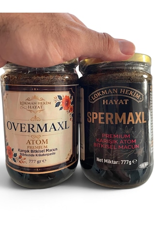 Spermaxl - Overmaxl Aile Seti 2 X 777 Gr Erkek Ve Kadın Için Bitkisel Destek Lokman Hekim Hayat 1600 G