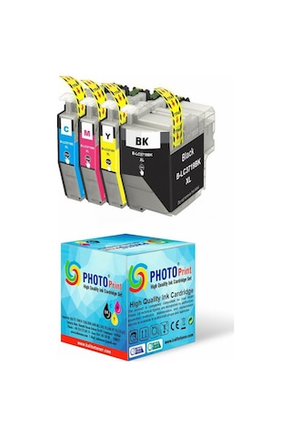 Photo Print Brother Mfc J2330Dw Serisi Lc3719Xl 4 Renk Uyumlu Ka