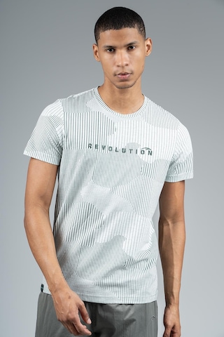 Maraton Regular Erkek Bisiklet Yaka Açık Yeşil Melanj- T-shirt Açık Yeşil Melanj-