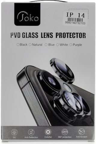 Joko iPhone Uyumlu 15 Pro Max Pvd Metal Kamera Lens - Turuncu