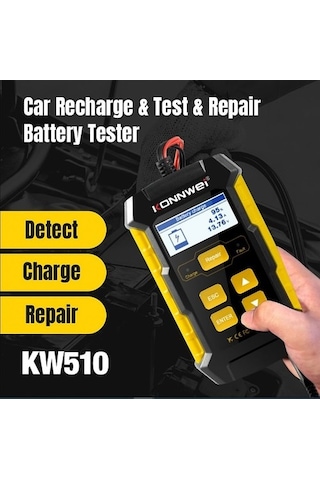 Charge Konnweı KW510 12V 5A Tam Araba Pil Test Cihazı