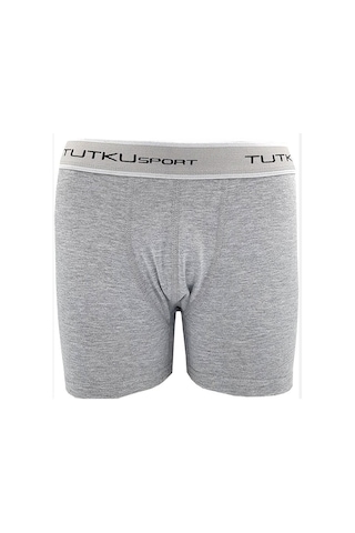 Tutku Elastan Spor Boxer 6'lı Paket Ter 0400 Gri
