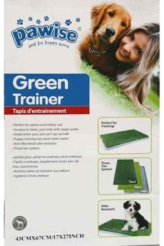 Pawise 42.5 x 67.5 CM Köpek Tuvalet Eğitimi için Yapay Çim