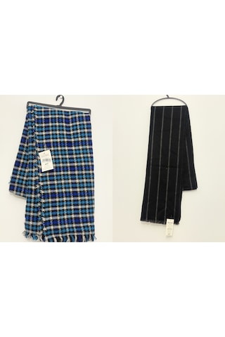 Atkı Seti 2 'li Unisex Kadın Erkek Model 5 Çok Renkli