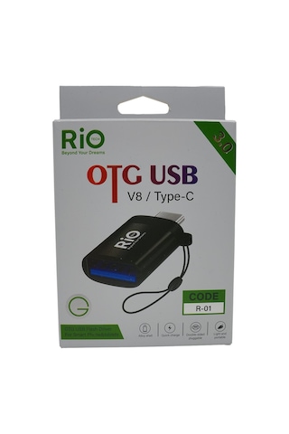 Rio Tech Otg Usb 3.0 V8 / Type-c Adaptör - Hızlı Ve Pratik Bağlantı