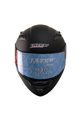 Motosiklet Kask Ece 22.r06 Double Vizörlü Full Face Spoiler Motor Kaskı Mat Black Siyah