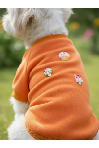 Ice Cream And Cupcakes Köpekler İçin Polar Sweatshirt