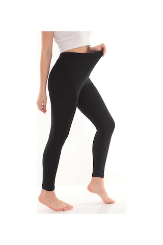Hubrendy Tedarik Kadın İçi Pamuklu Termal Pijama Tayt İçlik Siyah L-xl