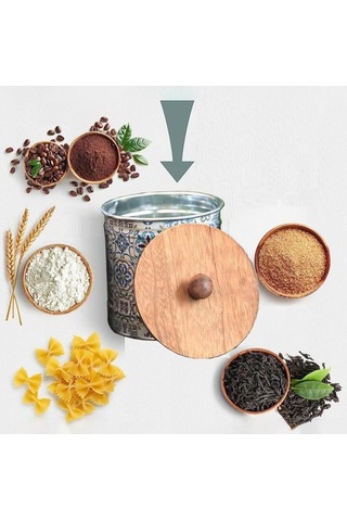 Bosphorusboutique02 Sunttek Kahve Çekirdeği Çay Teneke Kutu Kavanoz Stil B Türkçe Diğer