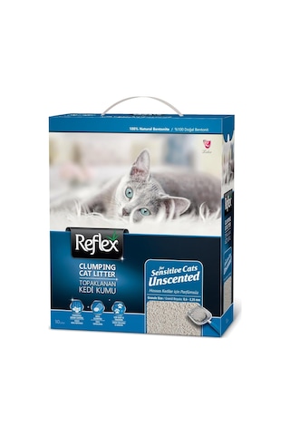 Hassas Kediler İçin Parfümsüz Topaklanan Kedi Kumu 10 Lt