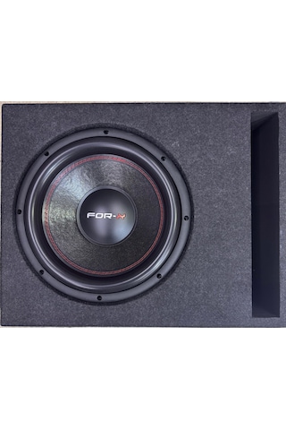 X-112s 30cm Özel Spl Kare Ön Yüzey Medefe Gövde Sunta Kabinli Bass 1000watt