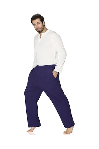 Eliş Şile Bezi Şile Bezi Unisex Şalvar Pantolon Mor Mor