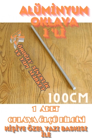 1'li Masterchef Alüminyum Paslanmaz 100 Cm Metal Oklava Hamur