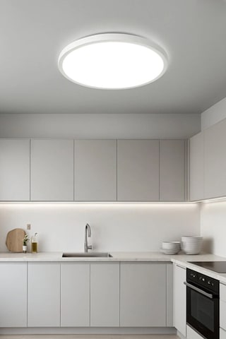 Enfe-tavana Sıfır Avize Yuvarlak Beyaz Işık Panel Smd Led Li 24w Beyaz Kasa Sıva Üstü Panel Armatür Beyaz