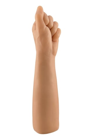 30 Cm Dev Kalın Realistik Yumruk Fist Tasarımlı Dildo Melez Çok Renkli