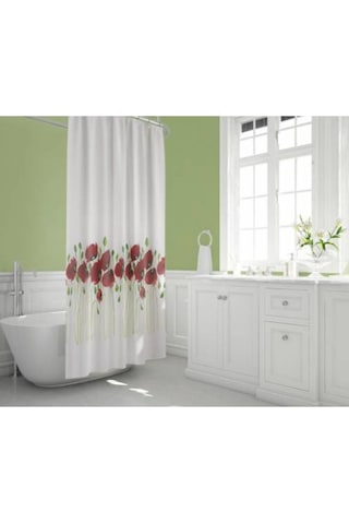 Tropik Banyo Duş Perdesi 7081 Model Çift Kanat 2X110X200Cm Çok Renkli