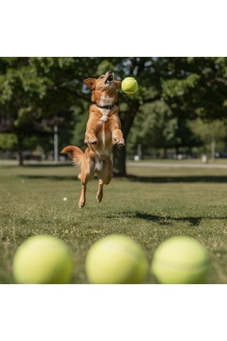 Runaway Köpek Tenis Topu 3'lü Set Oyun Ve Eğitim