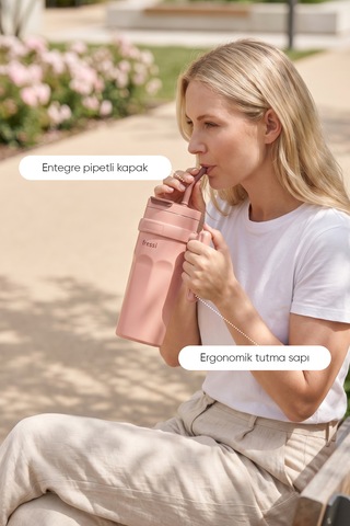 Fressi Calora Termos Paslanmaz Çelik 950 Ml Fr-t956 Pembe