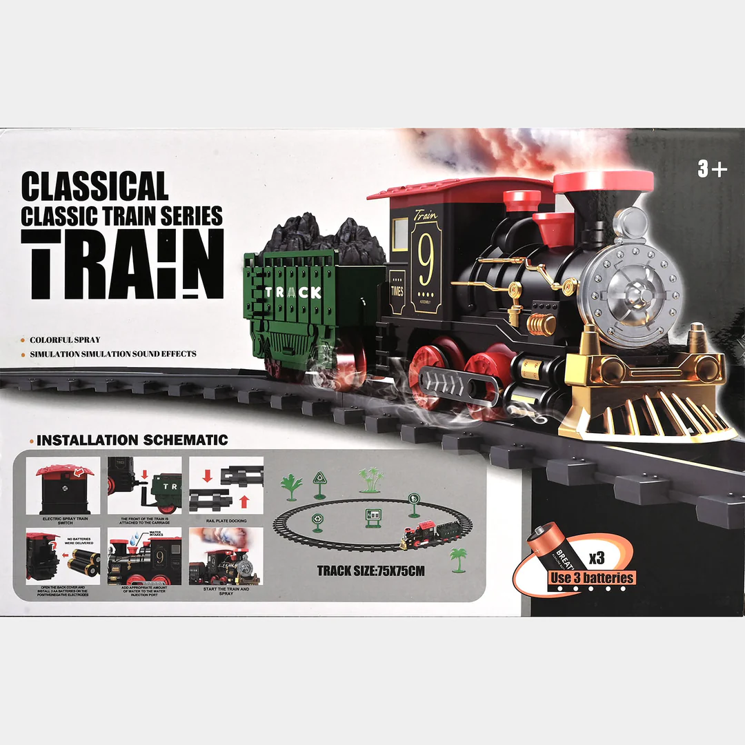 Işıklı Klasik Buharlı Tren - 24 Parça