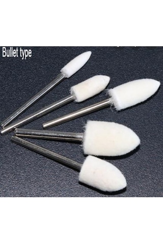 10X15 Polisaj Keçesi Saplı 3Mm Konik