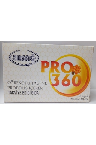 Ersağ Pro 360 Gıda Takviyesi. Propolis Ve Çörekotu Yağı Içeren Gı