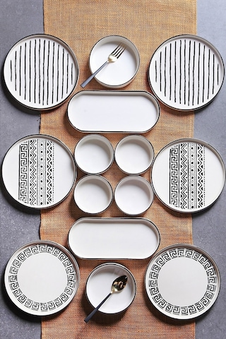 KitchenLife Stackable Sio Savior 14 Parça 6 Kişilik Kahvaltı Takımı Çok Renkli