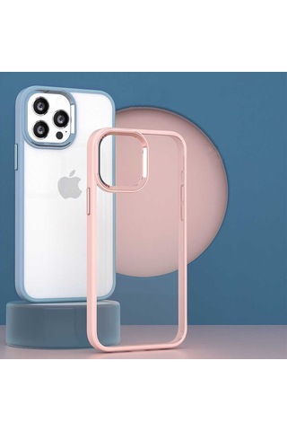 Apple Uyumlu iPhone 14 Plus Kılıf Sararmaz Defens Armour Krom Case