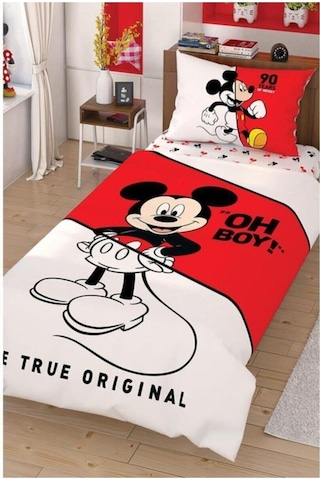 Kardeşler Ceyiz Lisanslı Taç Disney Mickey Çek Canlandır Tek Kişilik Nevresim Takımı