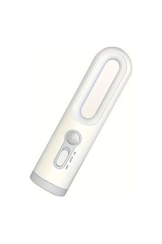 Brightnova 1pc Led Fener Gece Lambası Hareket Sensörlü Usb Şarjlı Taşınabilir Yatak Odası Okuma Kamp Acil Durum Altın