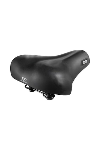 Selle Royal Sky Astrale Unisex Yaylı Geniş Rahat Bisiklet Sele Siyah - Neon Turuncu