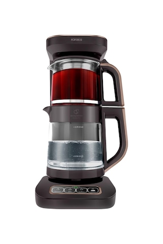 Karaca Çaysever Robotea Pro Connect 4 In 1 Konuşan Otomatik Cam Çay ve Filtre Kahve Demleme Makinesi