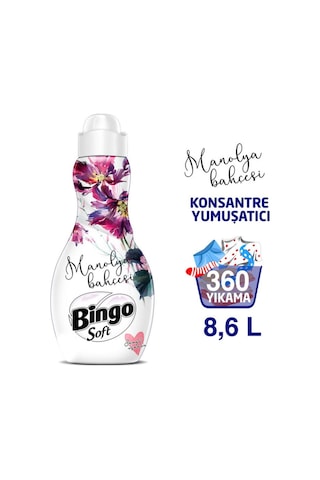 Bingo Soft Konsantre Çamaşır Yumuşatıcısı Manolya Bahçesi 6 x 1440 ML