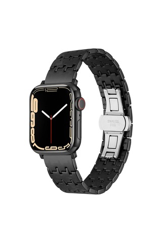 Watch 44mm Uyumlu Krd-82 Metal Zyl Kordon Gümüş