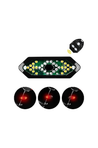 Bisiklet Dönüş Sinyali Şarjlı Bisiklet Arka Led Uyarı Işığı