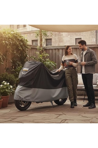 Haegs Motosiklet Brandası, Motor Kılıfı, Örtüsü Dış Mekan Motosiklet Örtüsü Su Geçirmez, Rüzgar, Toz Geçi