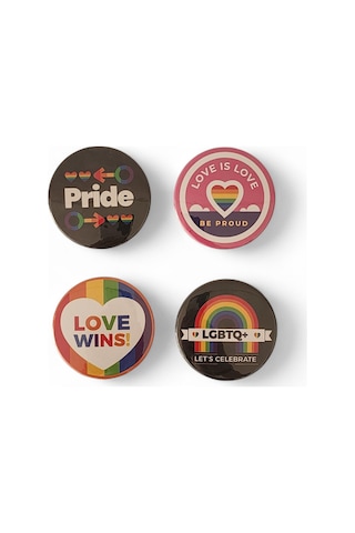 L.g.b.t Magnet Set 2 - 4'lü Lgbt Magnet Karışık Renkli