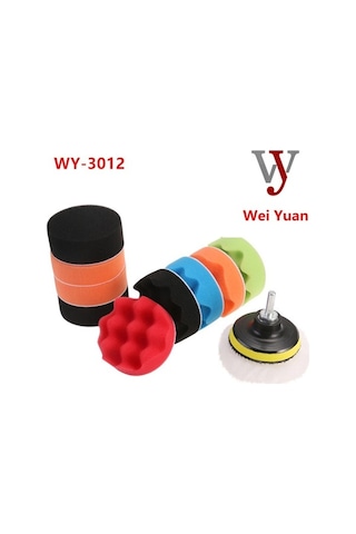 Besthome1 12 Parça Otomobil Cila Seti - 3-7 İnç Sponge Diskler 5 İnç M14, Otomatik Yapışkanlı Sprey Diskler