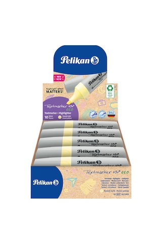 Pelikan 490 Eco Fosforlu Kalem Pastel Sarı Diğer