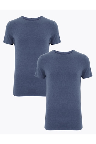 Marks & Spencer 2'li Kısa Kollu Termal Atlet Seti T14009481 Çok Renkli