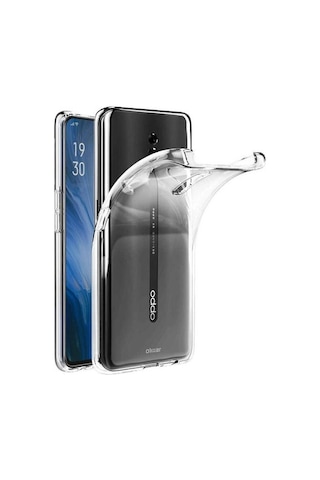 Oppo Uyumlu Reno Kılıf Zore Süper Silikon Kapak-Renksiz
