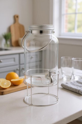 Bambum Crystal - Metal Standlı Cam Sebil 6l