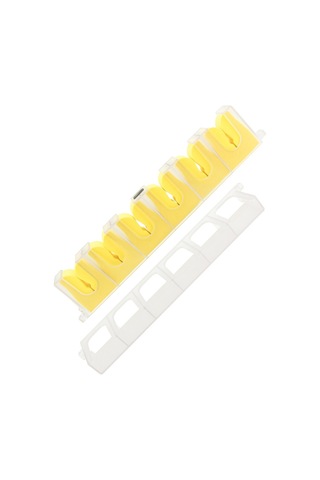 6 Olta İçin Olta Rafı Duvara Monte Olta Kamışı Depolama Raf Standı Tutucu - Sarı