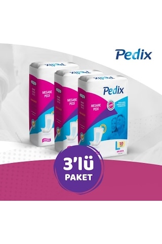 Pedix Mesane Pedi Unisex Büyük Boy Large L 10'Lu x 3 30'Lu