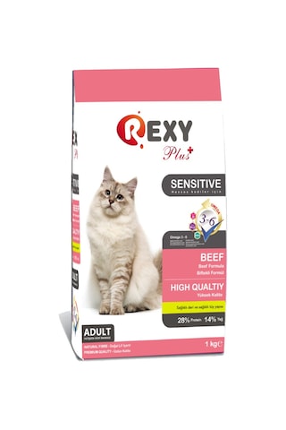 Rexy Biftekli Yetişkin Kedi Maması 1 KG