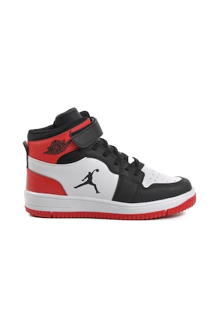 Aspor Haykat Uzun-f Siyah-kırmızı Çocuk Hi Sneaker 001