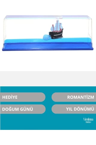 Özel Üretim Batmayan Gemi Yıl Dönümü Aşk Sevgili Doğum Günü Hediye Akvaryum Şişe