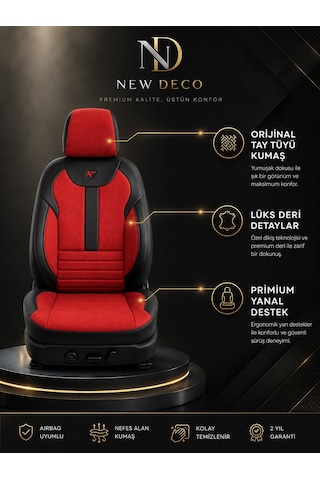 Renault Tali Sman 2016 Ve Sonrası Aracınıza Uyumlu Arkalı Önlü Takım Tay Tüyü Deri Oto Kılıfı - Balat Serisi